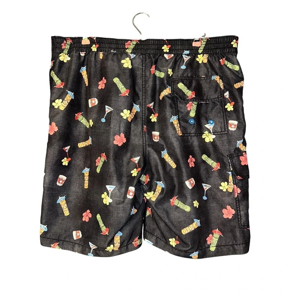 Tommy Bahama Relax Boardshorts Cocktails Beach Hawaiian Men Size XL Swim Tie Up